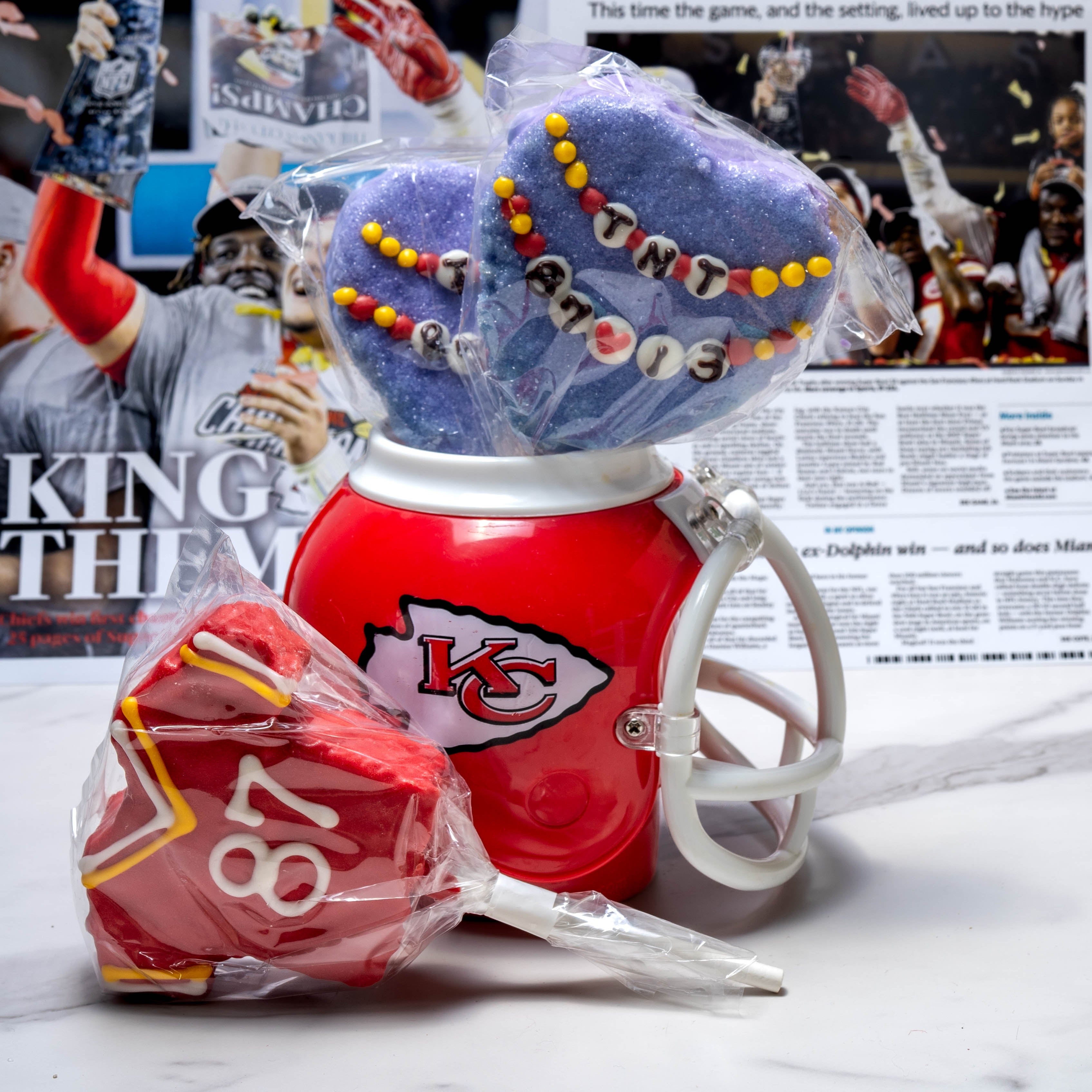 Chiefs Decorated Rice Krispy Treats