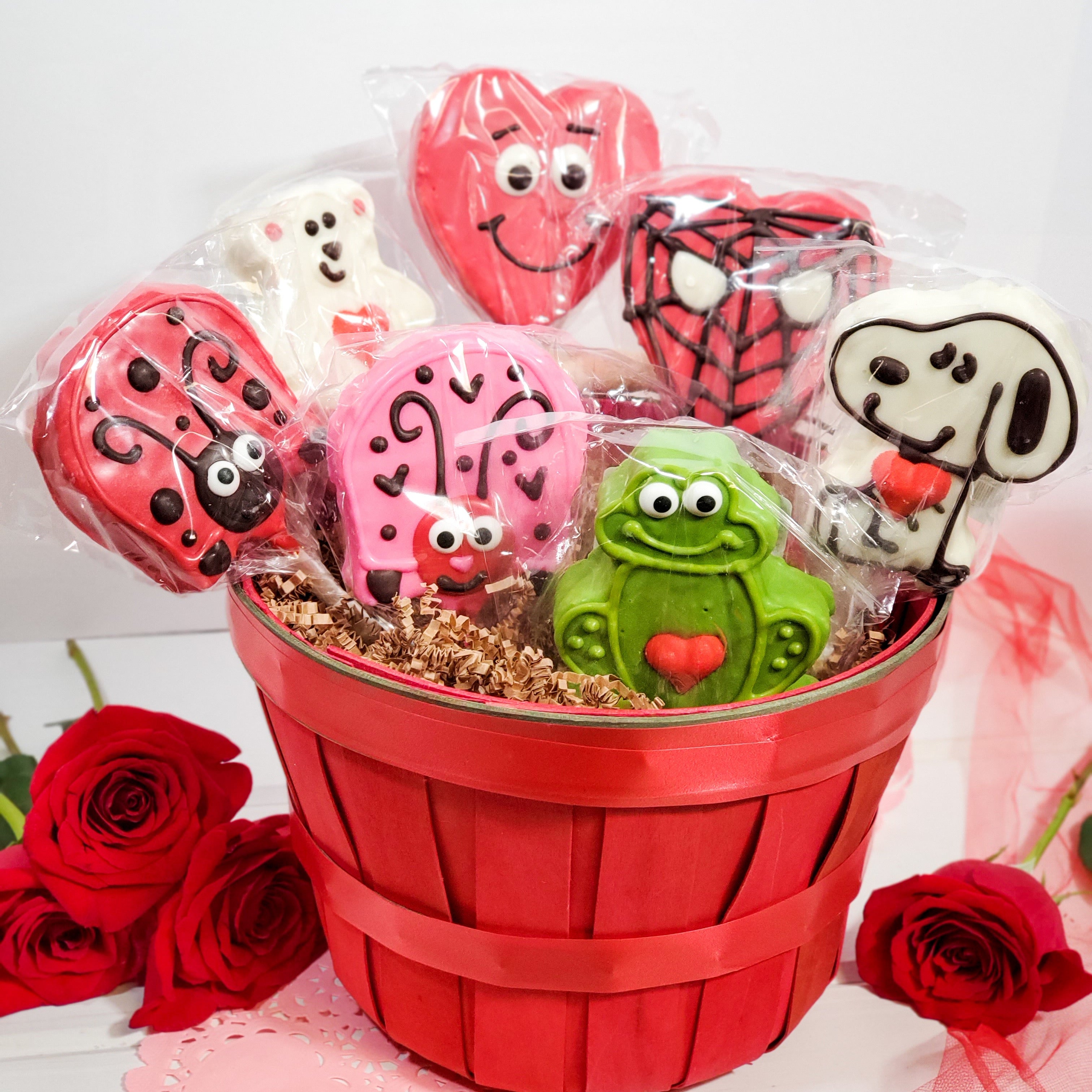 Valentine Decorated Rice Krispy Treats