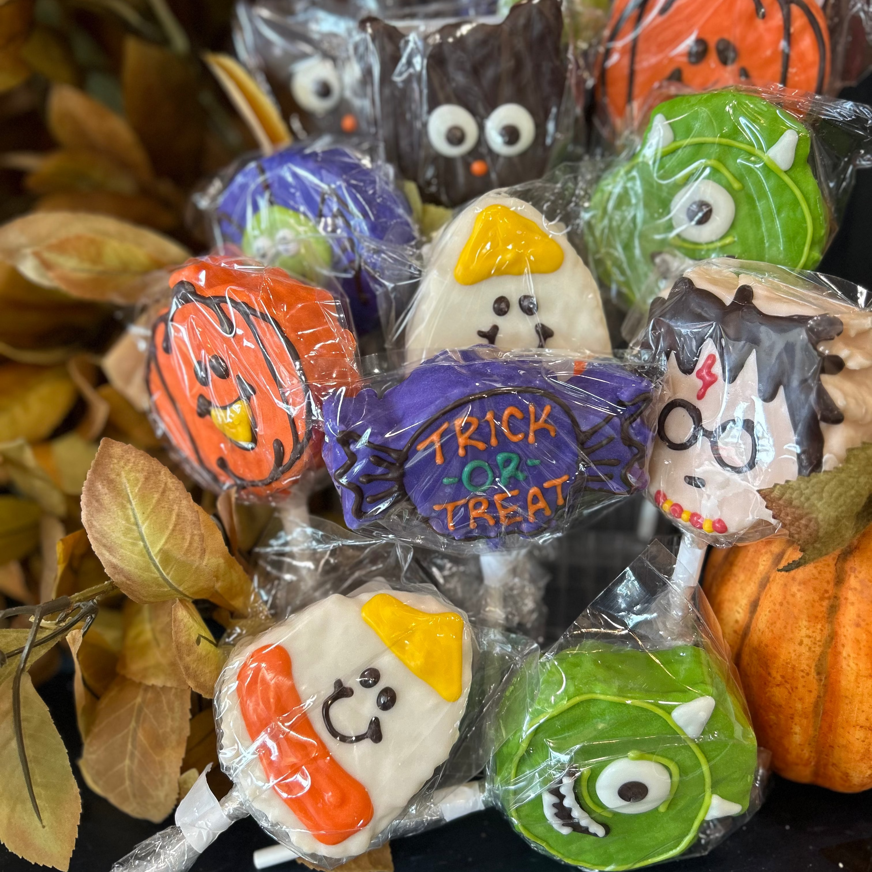 Fall Decorated Rice Krispy Treats